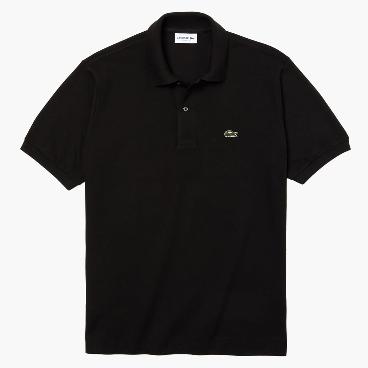 Ανδρικές Μπλούζες L1212 Μαύρο Βαμβάκι Lacoste