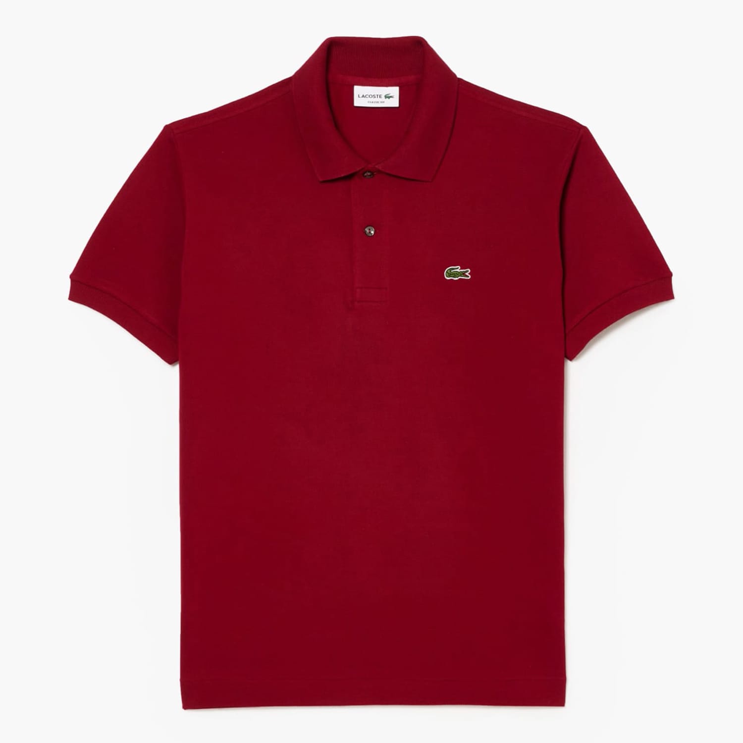 Ανδρικές Μπλούζες L1212 Μπορντό Βαμβάκι Lacoste