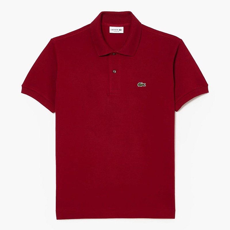 Ανδρικές Μπλούζες L1212 Μπορντό Βαμβάκι Lacoste