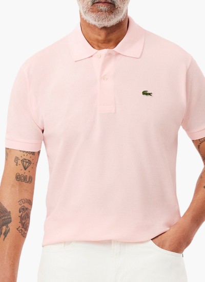 Ανδρικές Μπλούζες TH2508 Μαύρο Βαμβάκι Lacoste