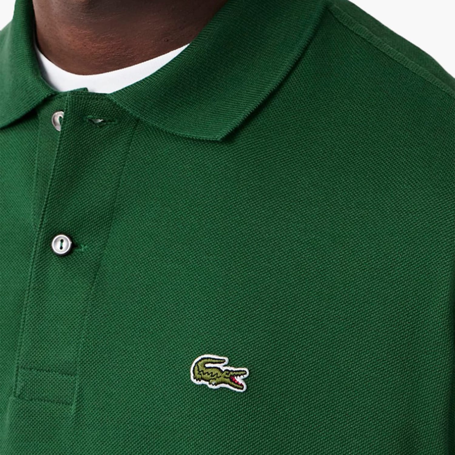 Men T-Shirts L1212 Green Cotton Lacoste Men T-Shirts L1212 Green Cotton Lacoste