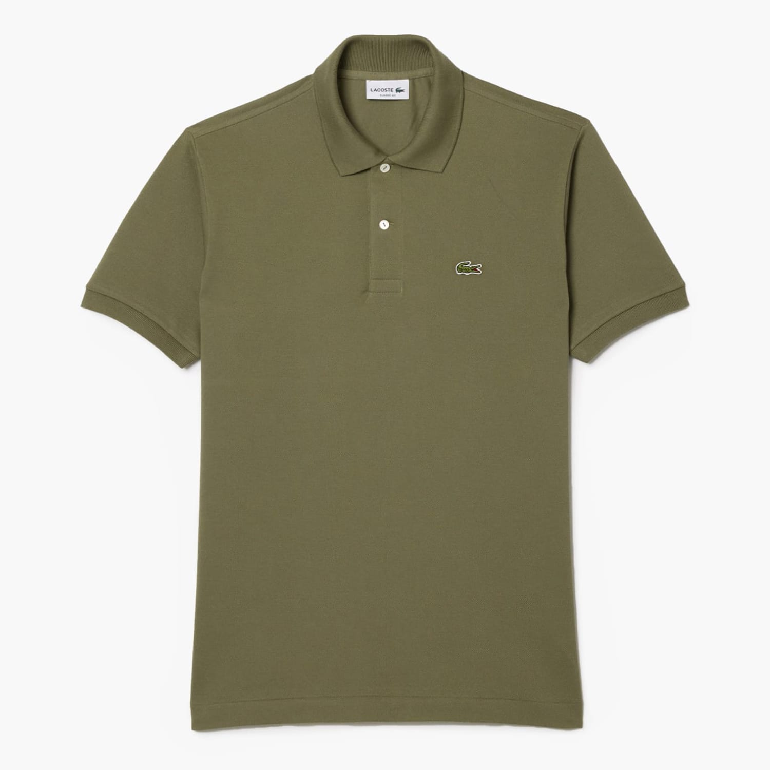 Ανδρικές Μπλούζες L1212 Χακί Βαμβάκι Lacoste