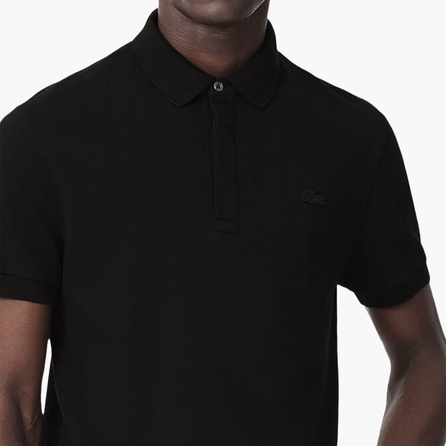 Ανδρικές Μπλούζες PH5522 Μαύρο Βαμβάκι Lacoste