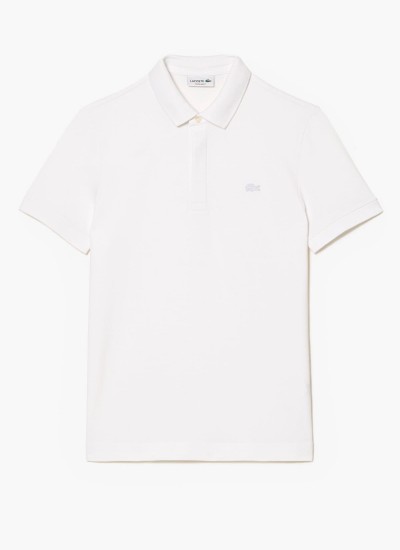 Ανδρικές Μπλούζες TH2508 Μαύρο Βαμβάκι Lacoste