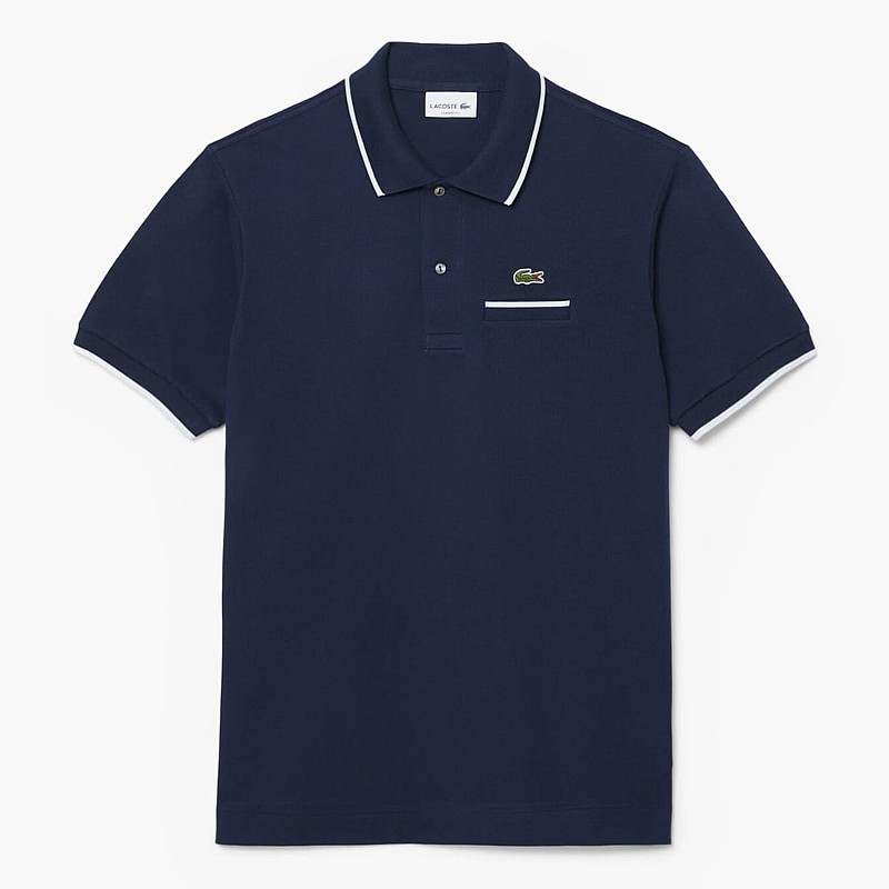 Ανδρικές Μπλούζες PH9838 Σκούρο Μπλε Βαμβάκι Lacoste