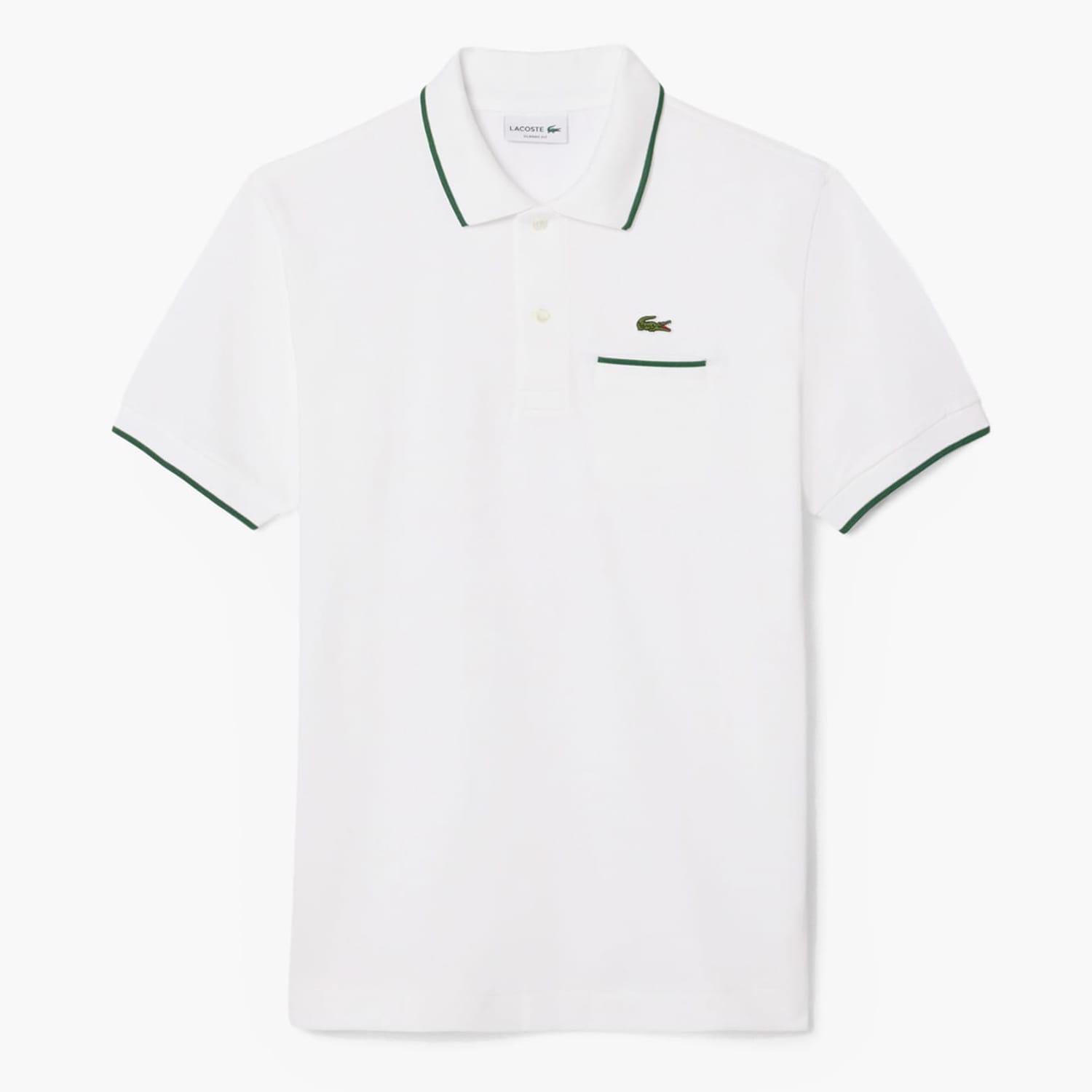 Ανδρικές Μπλούζες PH9838 Άσπρο Βαμβάκι Lacoste