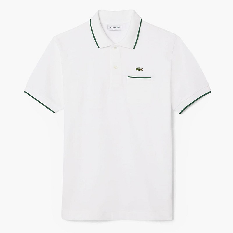 Ανδρικές Μπλούζες PH9838 Άσπρο Βαμβάκι Lacoste