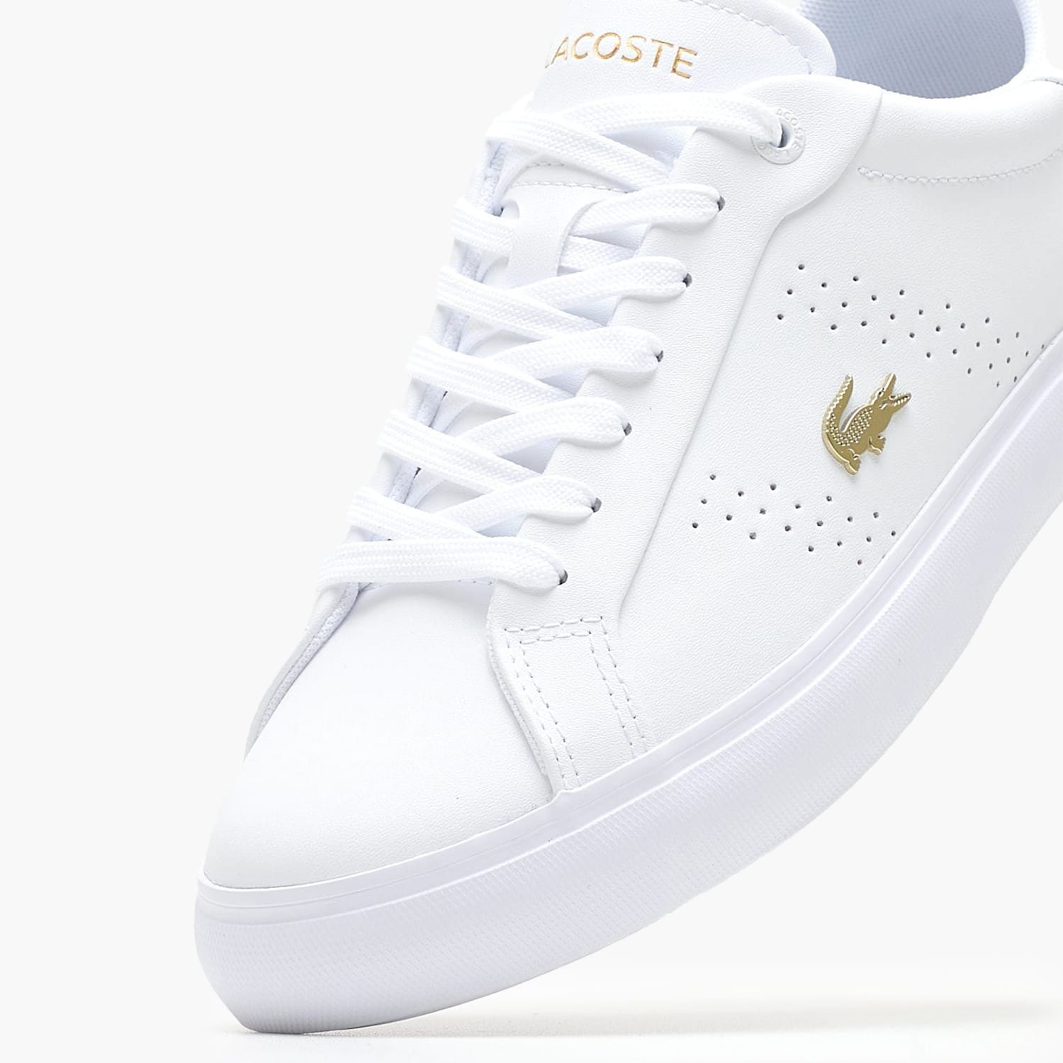 Γυναικεία Παπούτσια Casual Power.Court Άσπρο Δέρμα Lacoste