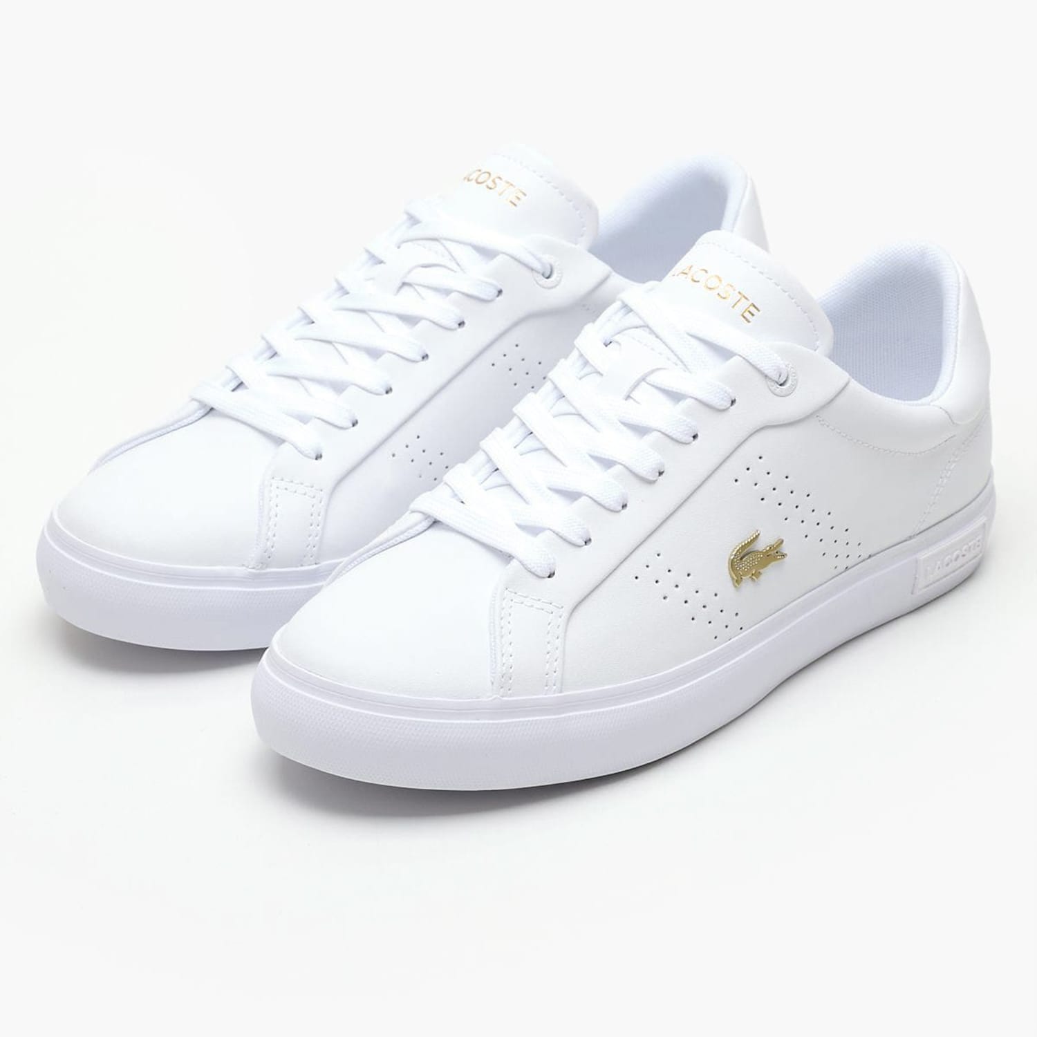 Γυναικεία Παπούτσια Casual Power.Court Άσπρο Δέρμα Lacoste