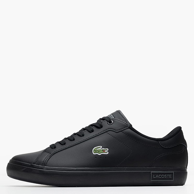 Ανδρικά Παπούτσια Casual Powercourt.125 Μαύρο Δέρμα Lacoste