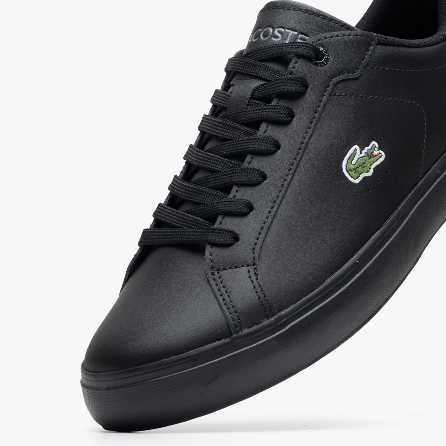 Ανδρικά Παπούτσια Casual Powercourt.125 Μαύρο Δέρμα Lacoste
