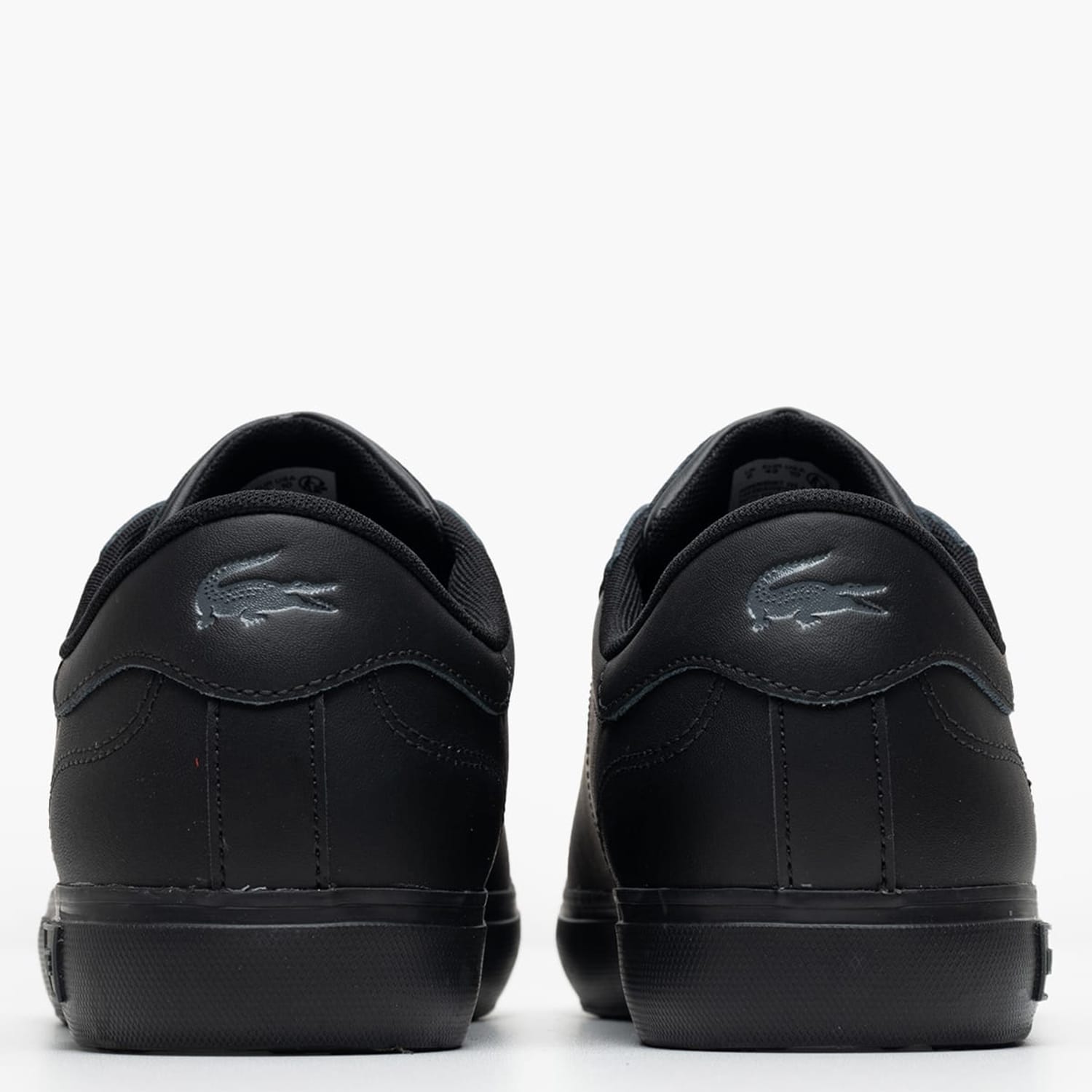 Ανδρικά Παπούτσια Casual Powercourt.125 Μαύρο Δέρμα Lacoste Ανδρικά Παπούτσια Casual Powercourt.125 Μαύρο Δέρμα Lacoste