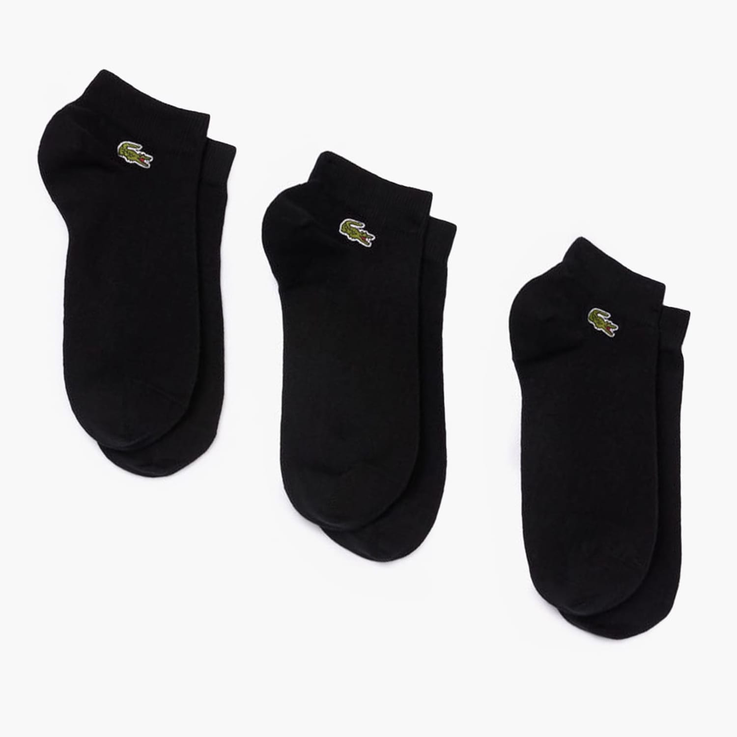 Ανδρικές Κάλτσες RA2917.3Pack Μαύρο Βαμβάκι Lacoste