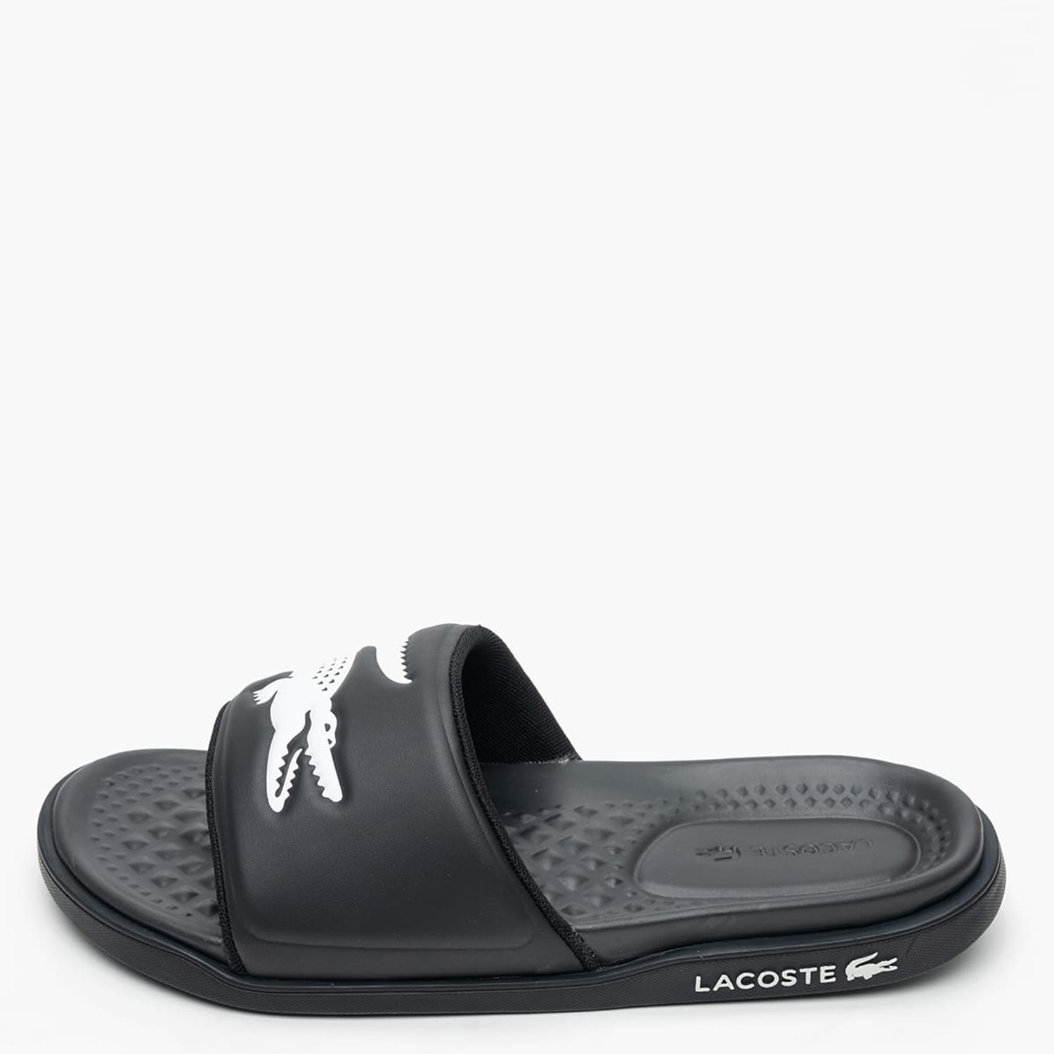 Ανδρικές Σαγιονάρες & Πέδιλα Slide.1 Μαύρο ECOleather Lacoste