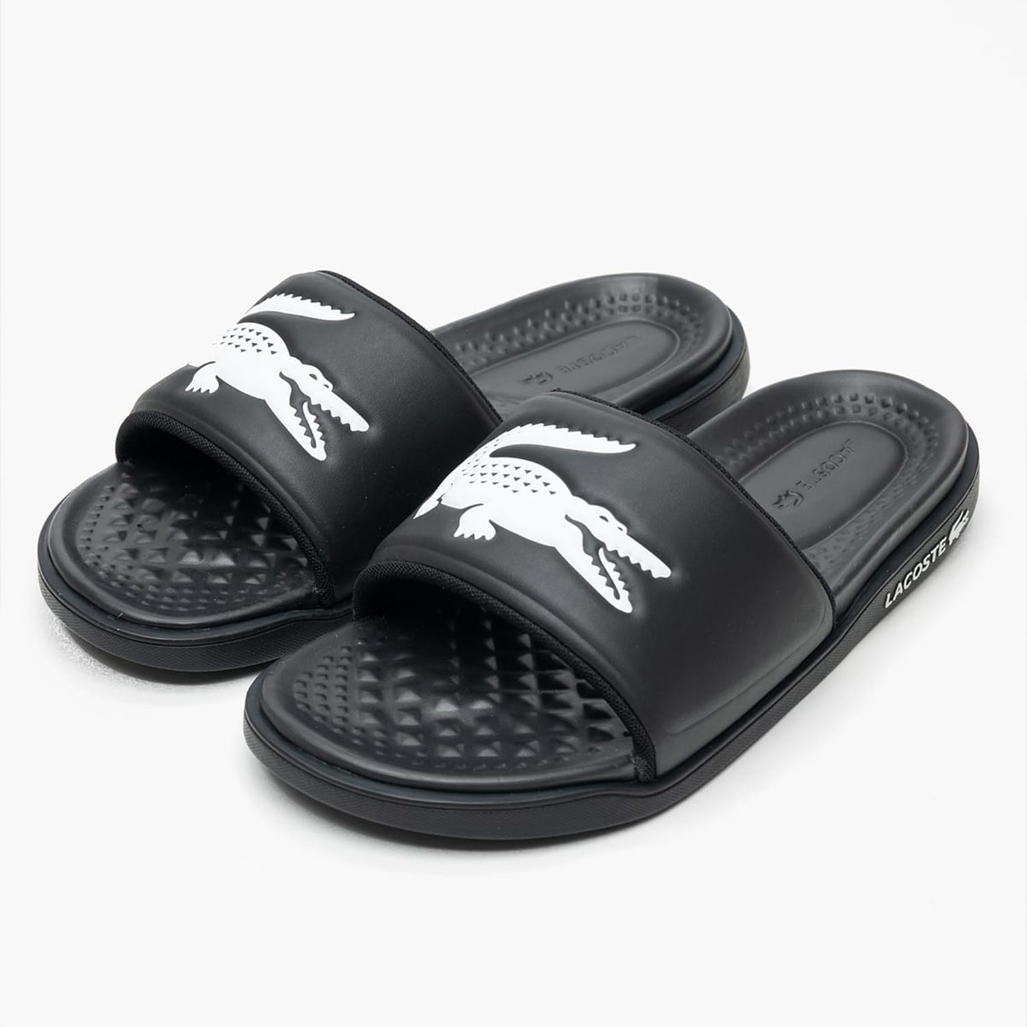 Ανδρικές Σαγιονάρες & Πέδιλα Slide.1 Μαύρο ECOleather Lacoste Ανδρικές Σαγιονάρες & Πέδιλα Slide.1 Μαύρο ECOleather Lacoste