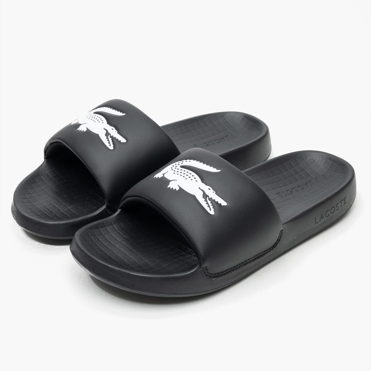 Ανδρικές Σαγιονάρες & Πέδιλα Slide.dy Μαύρο ECOleather Lacoste Ανδρικές Σαγιονάρες & Πέδιλα Slide.dy Μαύρο ECOleather Lacoste
