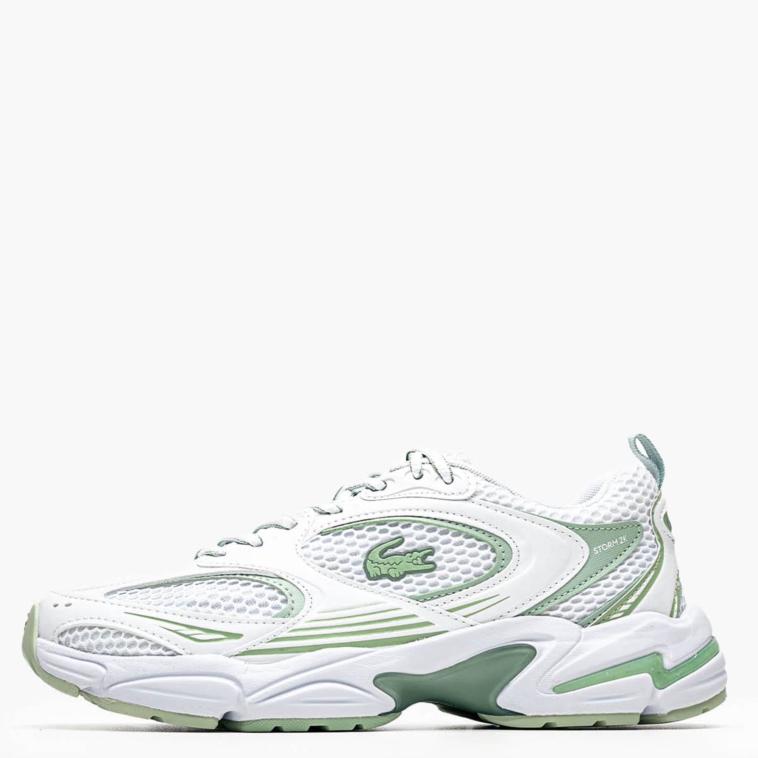 Γυναικεία Παπούτσια Casual Storm.96.B Άσπρο ECOleather-Ύφασμα Lacoste