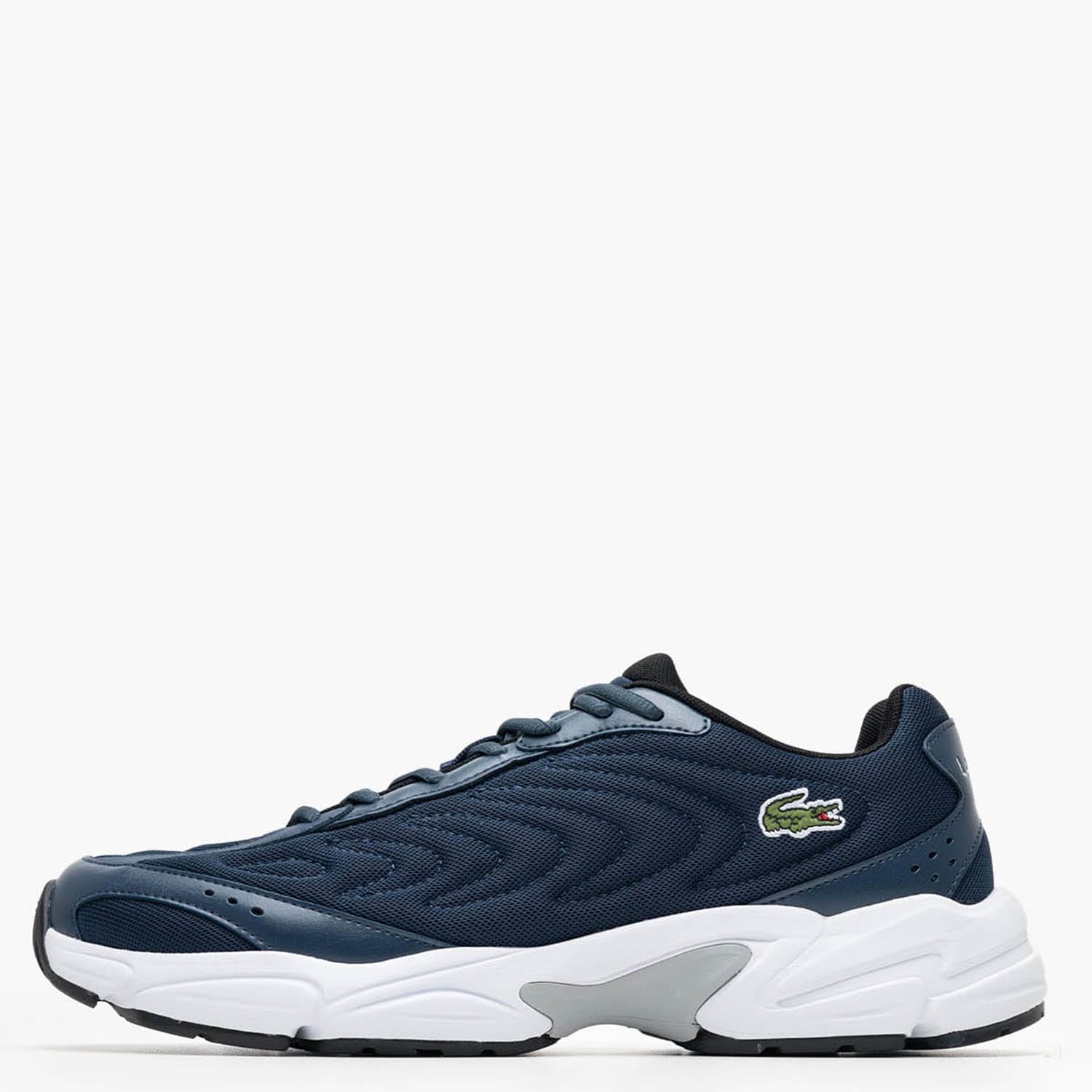 Men Casual Shoes Storm2.96 Blue ECOleather-Fabric Lacoste