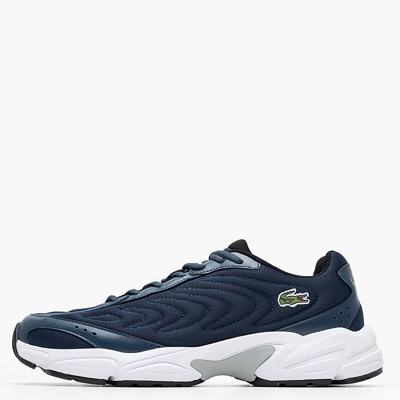 Men Casual Shoes Storm2.96 Blue ECOleather-Fabric Lacoste
