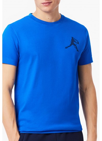 Ανδρικές Μπλούζες Ls.Crew.Top Άσπρο Βαμβάκι Ralph Lauren