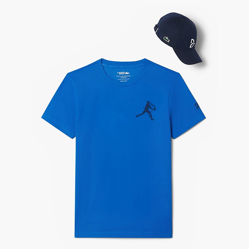 Ανδρικές Μπλούζες TH1044.Set Μπλε Βαμβάκι Lacoste