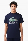 Ανδρικές Μπλούζες TH1285 Σκούρο Μπλε Βαμβάκι Lacoste