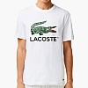 Ανδρικές Μπλούζες TH1285 Άσπρο Βαμβάκι Lacoste Ανδρικές Μπλούζες TH1285 Άσπρο Βαμβάκι Lacoste