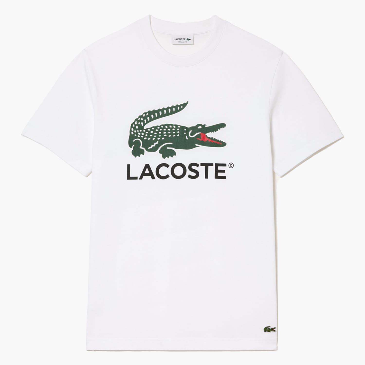 Ανδρικές Μπλούζες TH1285 Άσπρο Βαμβάκι Lacoste