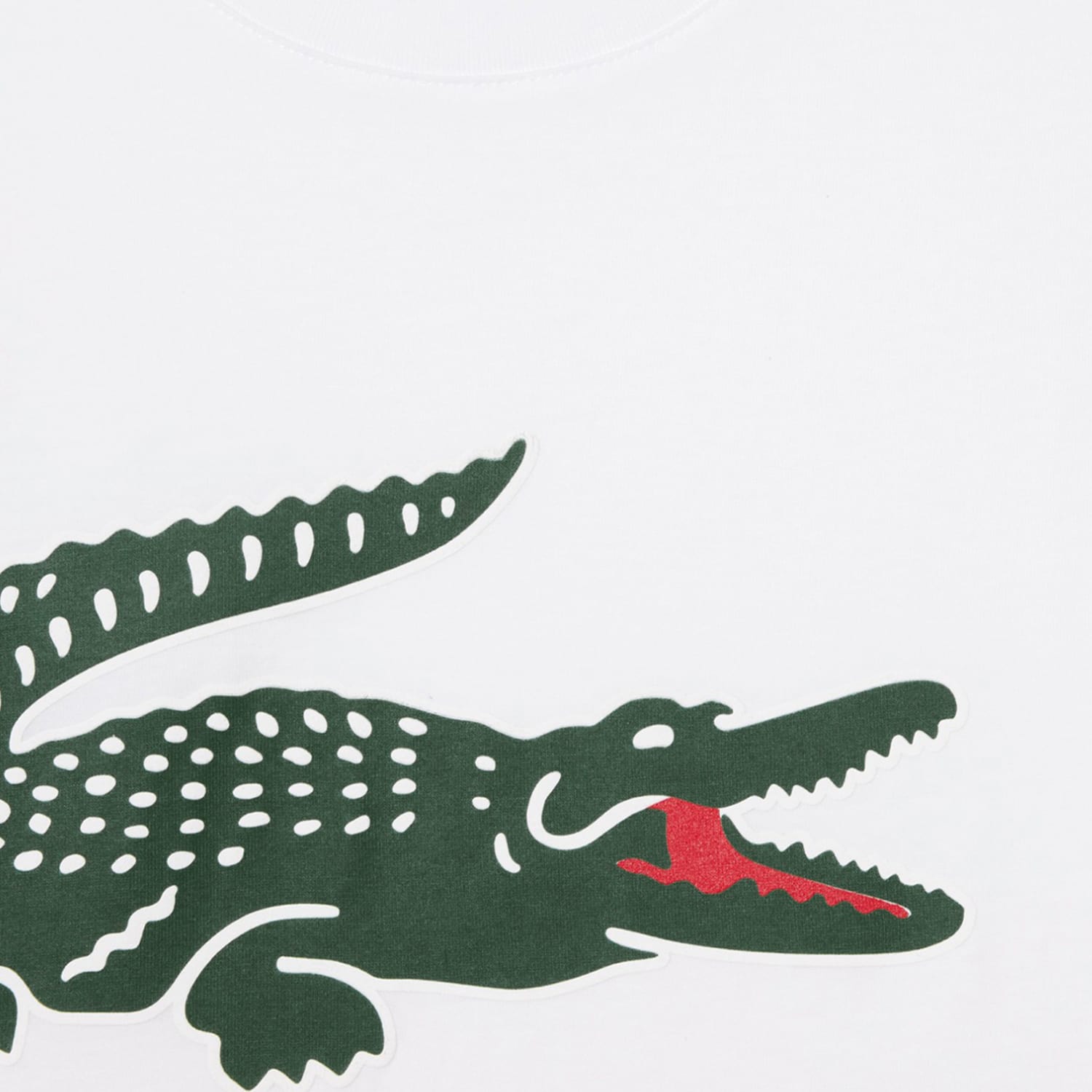Ανδρικές Μπλούζες TH1285 Άσπρο Βαμβάκι Lacoste Ανδρικές Μπλούζες TH1285 Άσπρο Βαμβάκι Lacoste