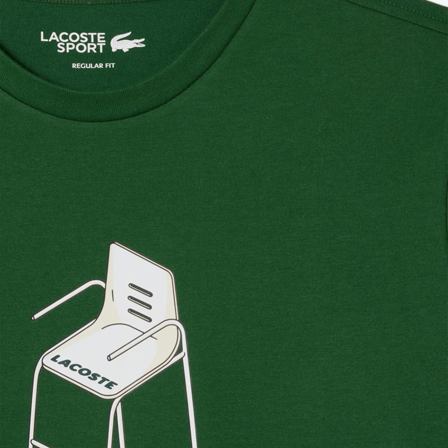 Ανδρικές Μπλούζες TH2101 Πράσινο Βαμβάκι Lacoste Ανδρικές Μπλούζες TH2101 Πράσινο Βαμβάκι Lacoste