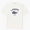 Ανδρικές Μπλούζες TH2733 Άσπρο Βαμβάκι Lacoste Ανδρικές Μπλούζες TH2733 Άσπρο Βαμβάκι Lacoste