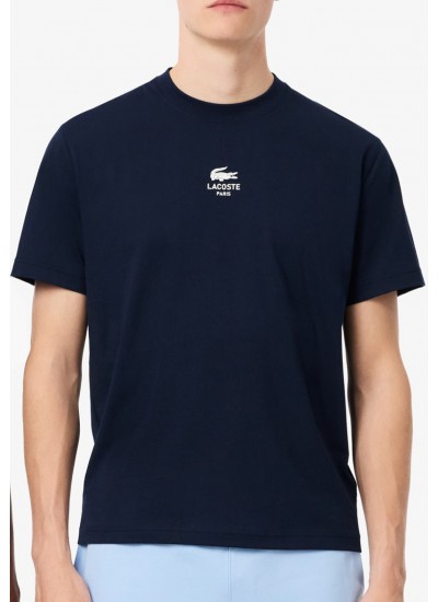 Ανδρικές Μπλούζες Ls.Crew.Top Άσπρο Βαμβάκι Ralph Lauren