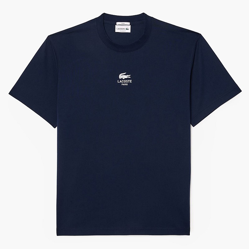 Men T-Shirts TH2739 DarkBlue Cotton Lacoste