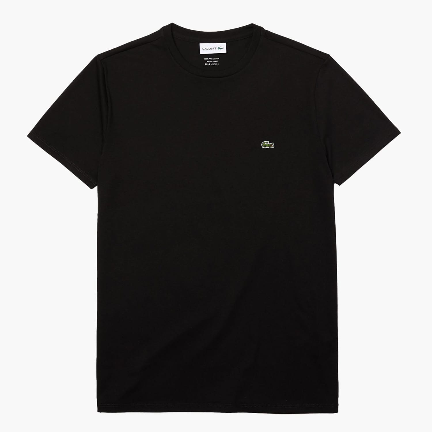 Ανδρικές Μπλούζες TH6709 Μαύρο Βαμβάκι Lacoste