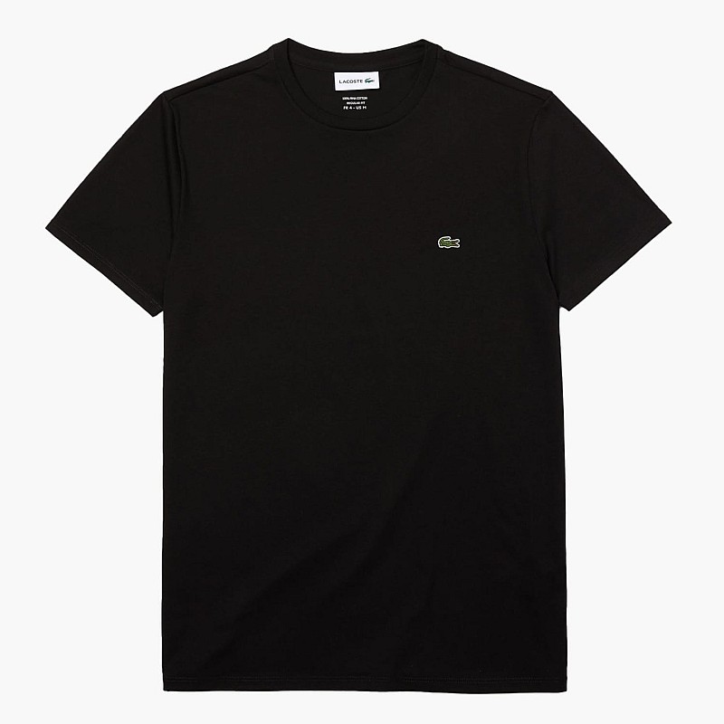 Ανδρικές Μπλούζες TH6709 Μαύρο Βαμβάκι Lacoste
