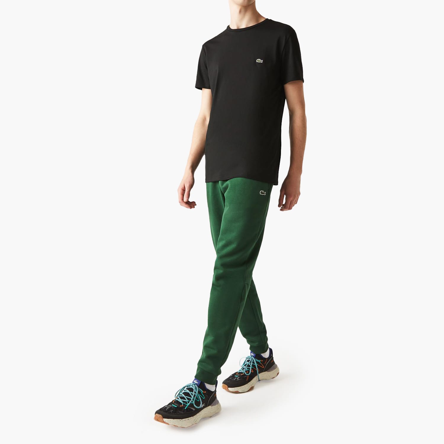 Ανδρικές Μπλούζες TH6709 Μαύρο Βαμβάκι Lacoste Ανδρικές Μπλούζες TH6709 Μαύρο Βαμβάκι Lacoste