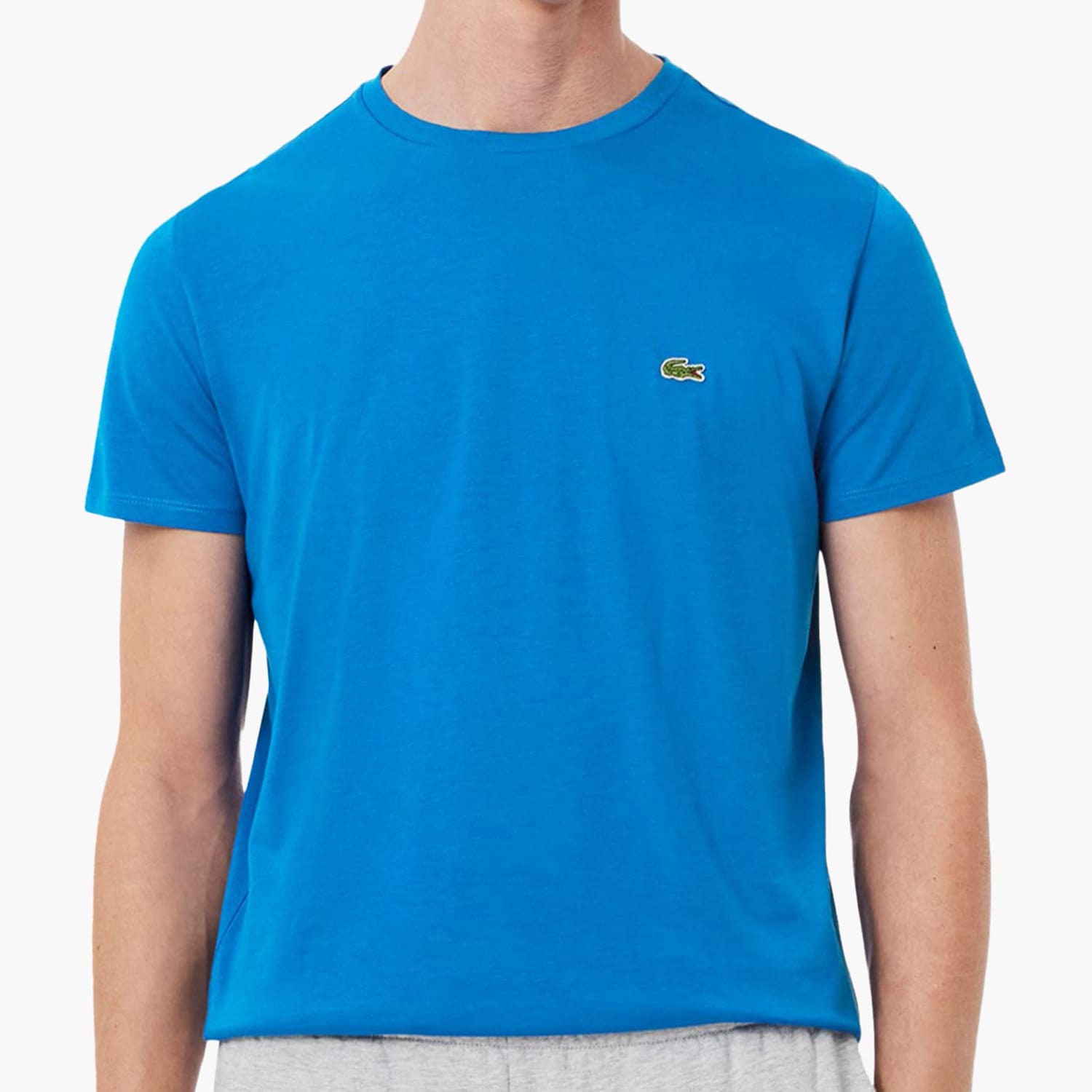 Ανδρικές Μπλούζες TH6709 Μπλε Βαμβάκι Lacoste