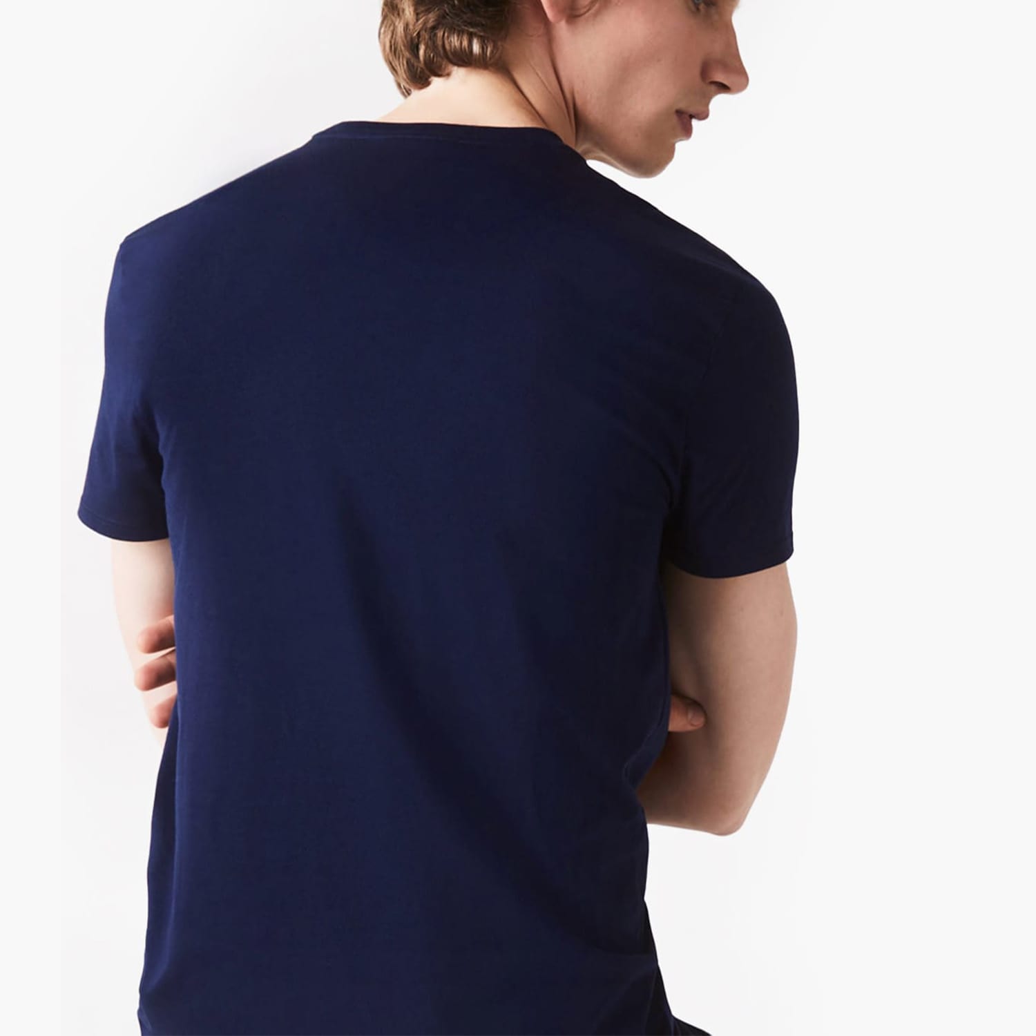 Ανδρικές Μπλούζες TH6709 Σκούρο Μπλε Βαμβάκι Lacoste Ανδρικές Μπλούζες TH6709 Σκούρο Μπλε Βαμβάκι Lacoste