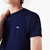 Ανδρικές Μπλούζες TH6709 Σκούρο Μπλε Βαμβάκι Lacoste Ανδρικές Μπλούζες TH6709 Σκούρο Μπλε Βαμβάκι Lacoste