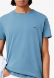 Ανδρικές Μπλούζες TH6709 Μπλέ Ανοιχτό Βαμβάκι Lacoste