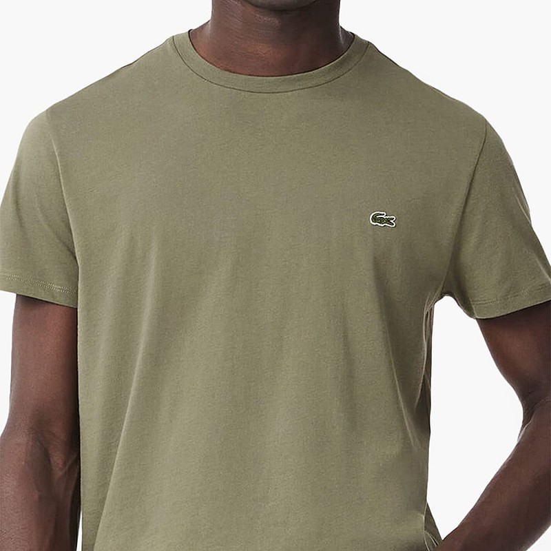 Ανδρικές Μπλούζες TH6709 Χακί Βαμβάκι Lacoste