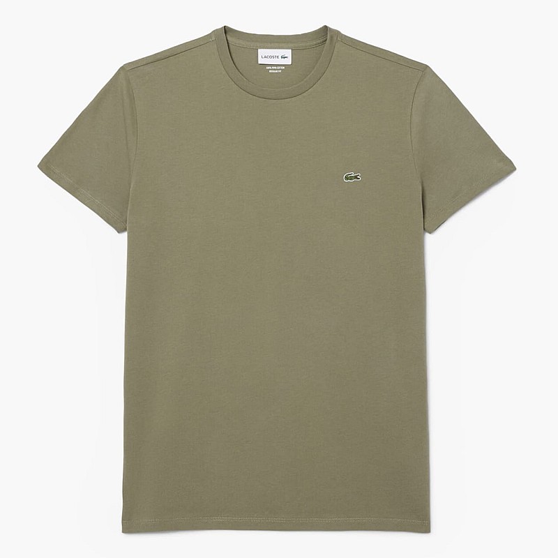 Ανδρικές Μπλούζες TH6709 Χακί Βαμβάκι Lacoste
