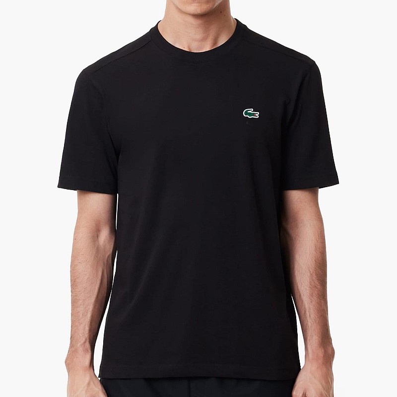Ανδρικές Μπλούζες TH7618 Μαύρο Βαμβάκι Lacoste