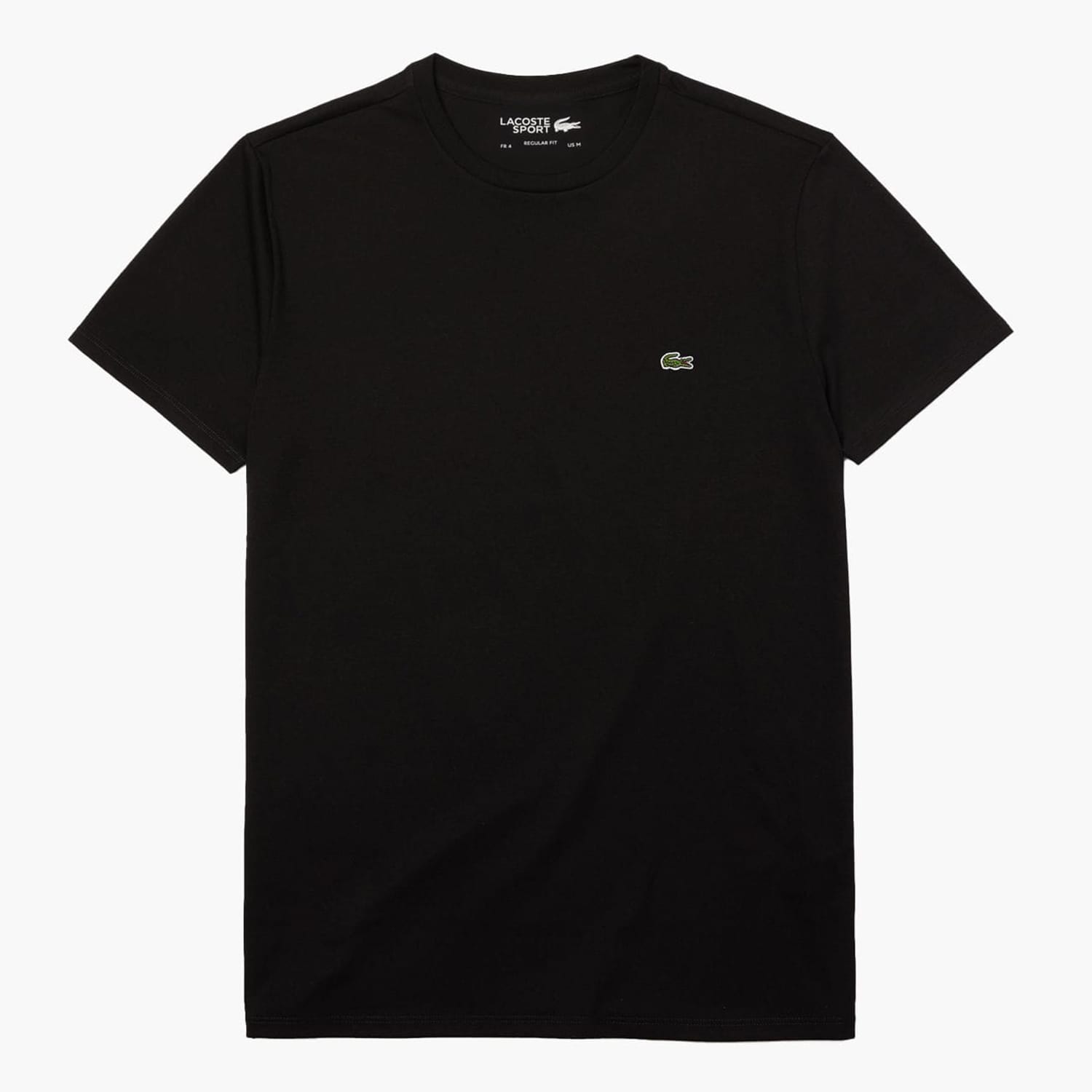 Ανδρικές Μπλούζες TH7618 Μαύρο Βαμβάκι Lacoste