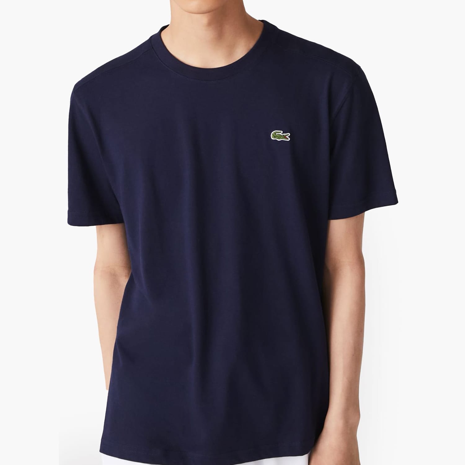 Ανδρικές Μπλούζες TH7618 Σκούρο Μπλε Βαμβάκι Lacoste