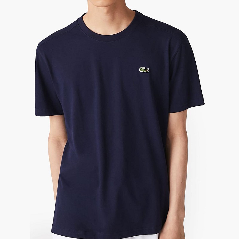 Ανδρικές Μπλούζες TH7618 Σκούρο Μπλε Βαμβάκι Lacoste