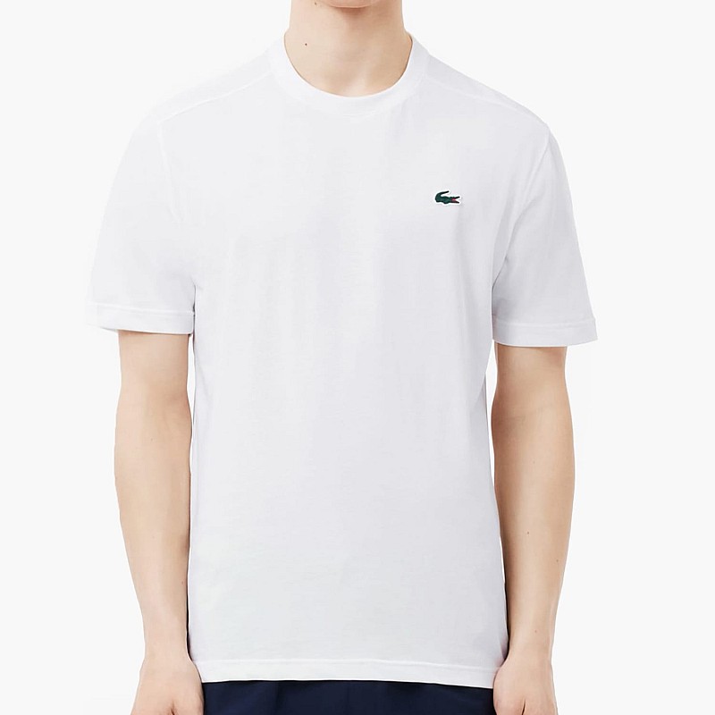 Ανδρικές Μπλούζες TH7618 Άσπρο Βαμβάκι Lacoste