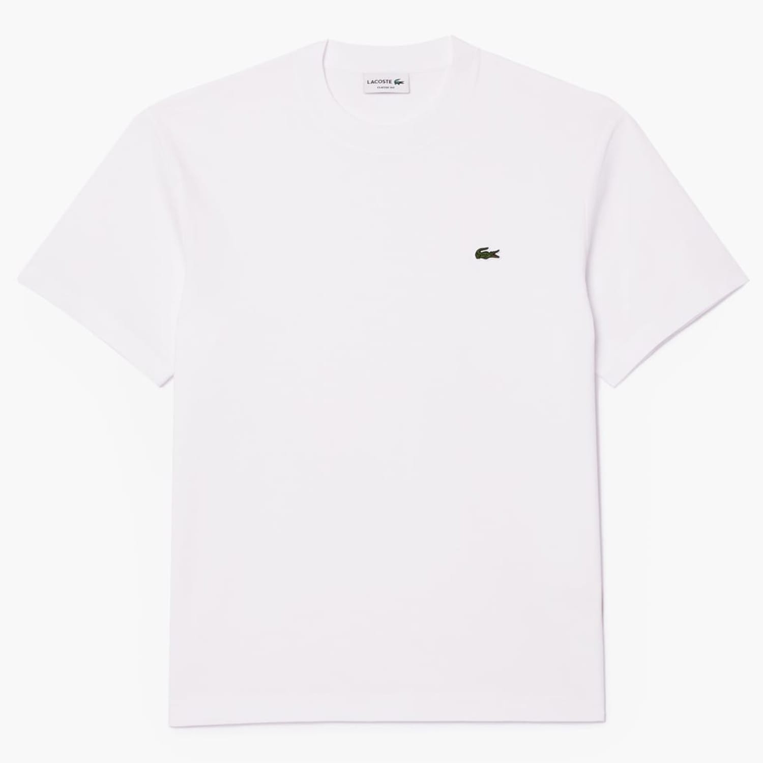 Ανδρικές Μπλούζες TH7618 Άσπρο Βαμβάκι Lacoste