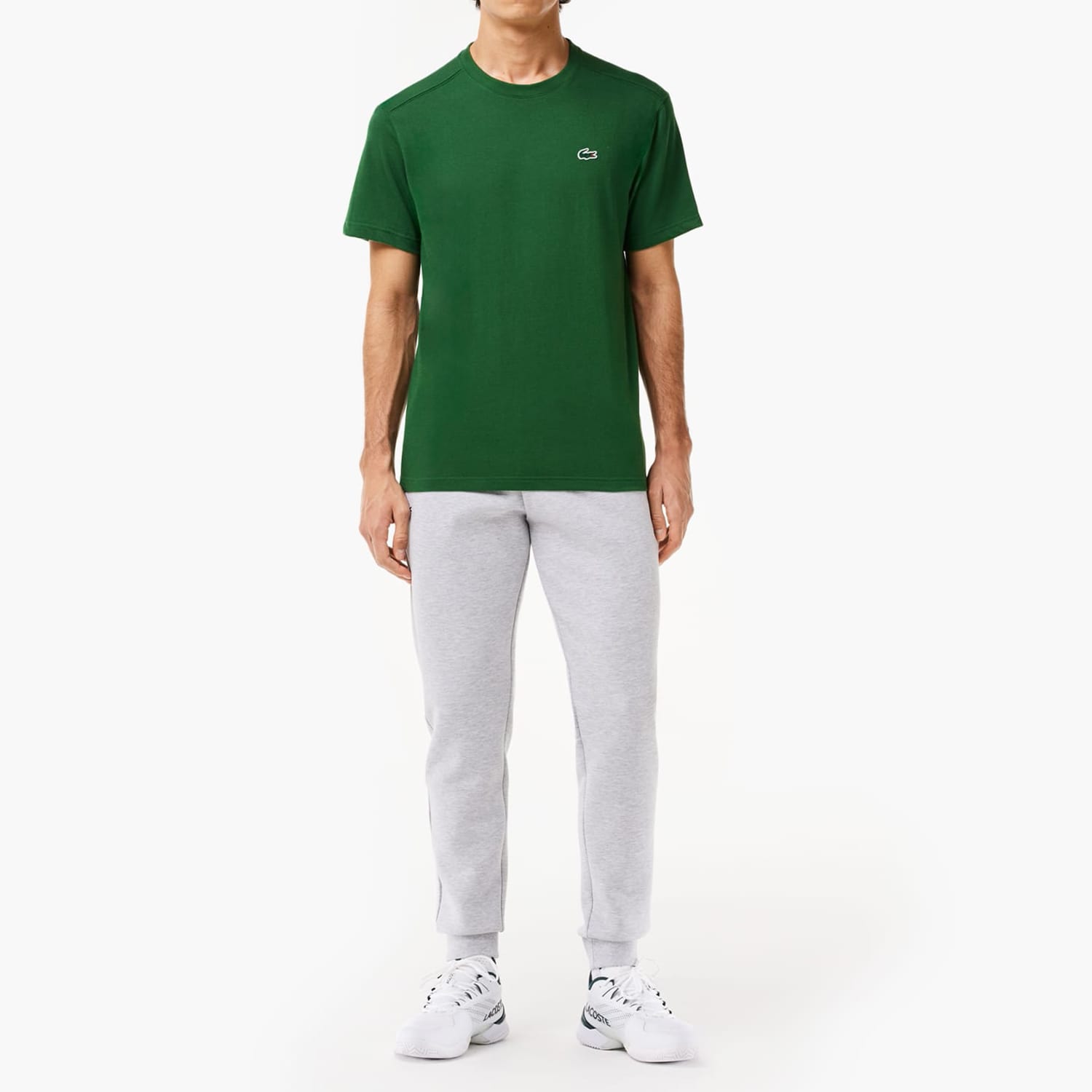 Ανδρικές Μπλούζες TH7618 Πράσινο Βαμβάκι Lacoste Ανδρικές Μπλούζες TH7618 Πράσινο Βαμβάκι Lacoste