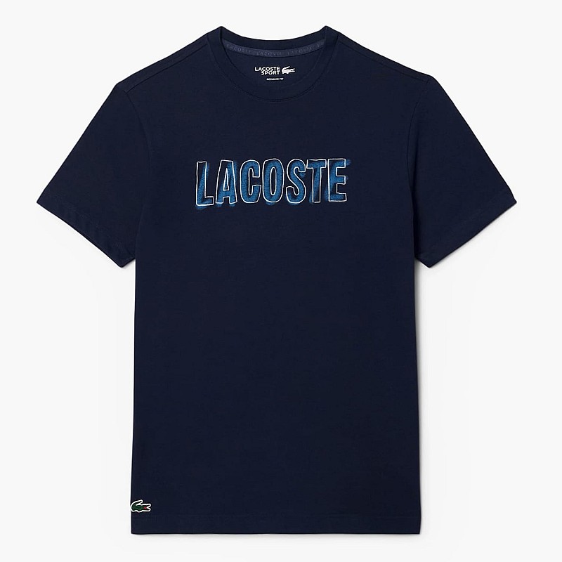 Ανδρικές Μπλούζες TH8916 Σκούρο Μπλε Βαμβάκι Lacoste